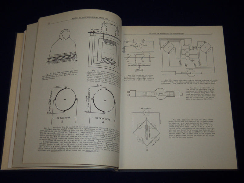 1942 MANUAL OF ROENTGENOLOGICAL TECHNIQUE BY L. R. SANTE VOLUME - KD 3552