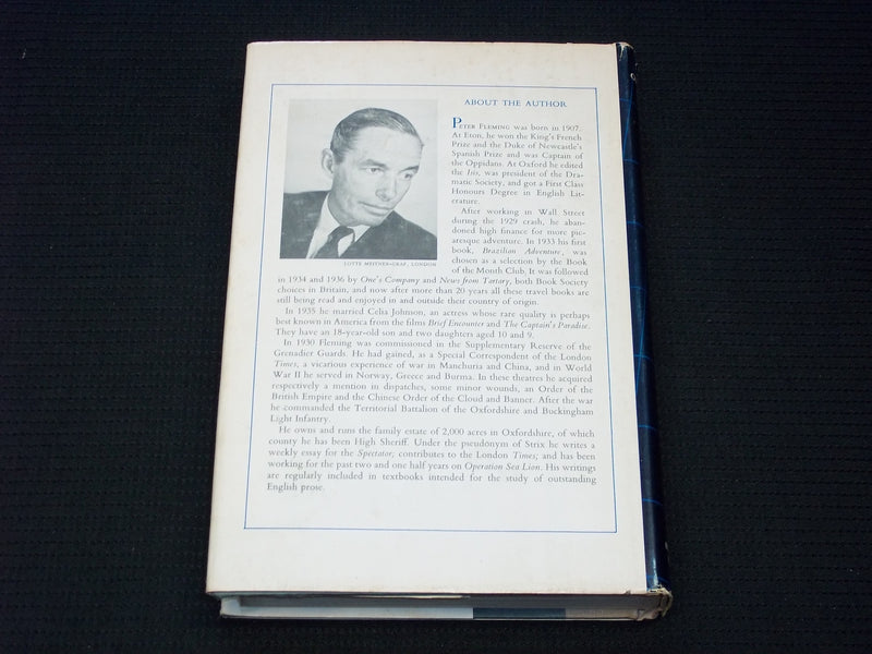 1957 OPERATION SEA LION HARDCOVER BOOK BY PETER FLEMING - KD 7617