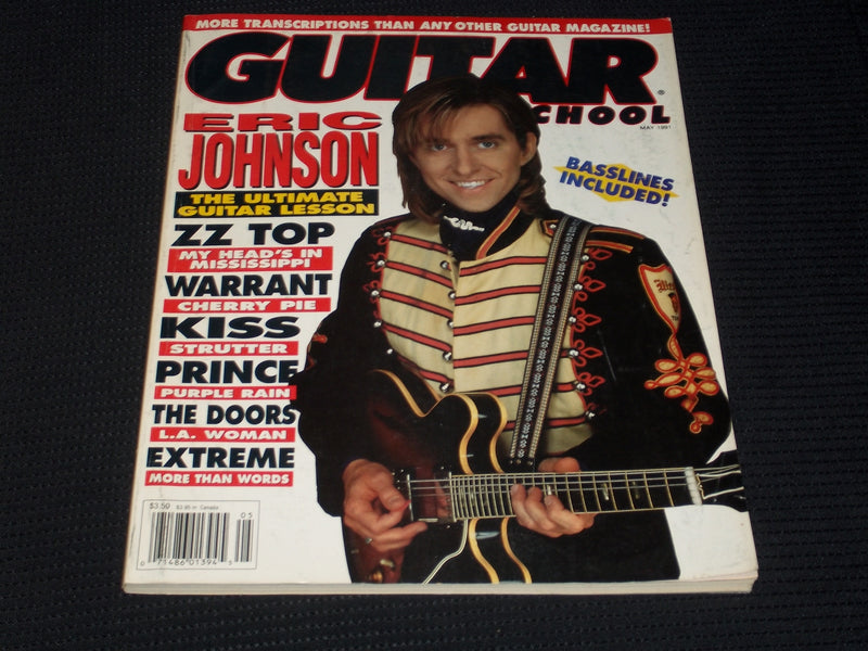 1991 MAY GUITAR SCHOOL MAGAZINE - ERIC JOHNSON FRONT COVER - E 7174