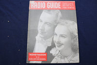 1939 MAY 13 RADIO GUIDE MAGAZINE - MR. AND MRS. HAL KEMP COVER - E 9223