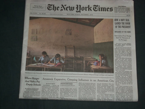 2019 DECEMBER 1 NEW YORK TIMES - HOW A NAVY SEAL GAINED FAVOR OF THE PRESIDENT
