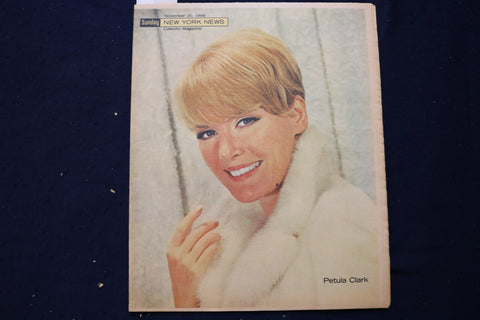 1966 NOV 20 SUNDAY NEWS COLOROTO MAGAZINE - PETULA CLARK - ARMY/NAVY - E 23219