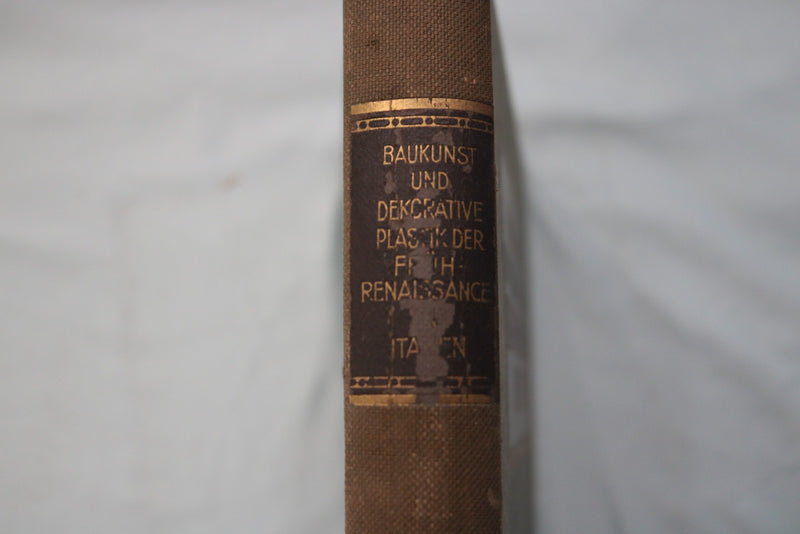 1920 BAUKUNST UND DEKORATIVE PLASTIK IN ITALIEN - GERMAN TEXT - KD 9715