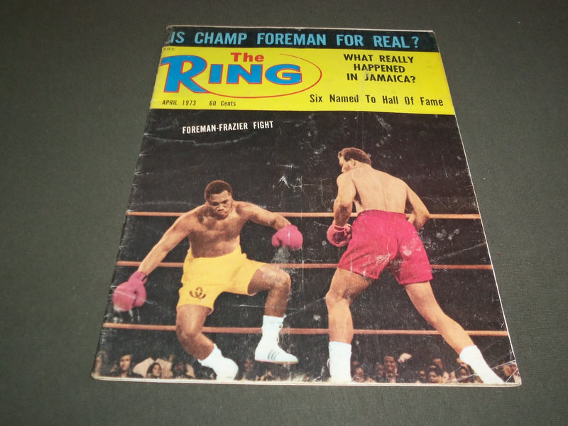 1973 APRIL THE RING MAGAZINE - GEORGE FOREMAN AND JOE FRAZIER - SP 5315