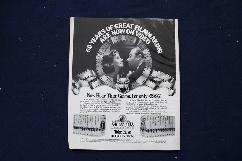 1985 FEBRUARY VIDEO TIMES MAGAZINE - ROBERT DENIRO COVER - E 18986