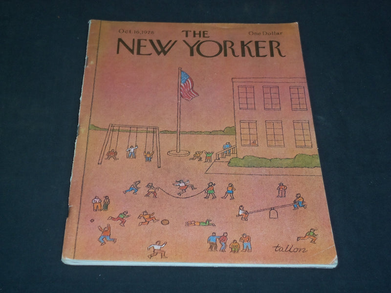 1978 OCTOBER 16 THE NEW YORKER MAGAZINE - ILLUSTRATED COVER - NY 851