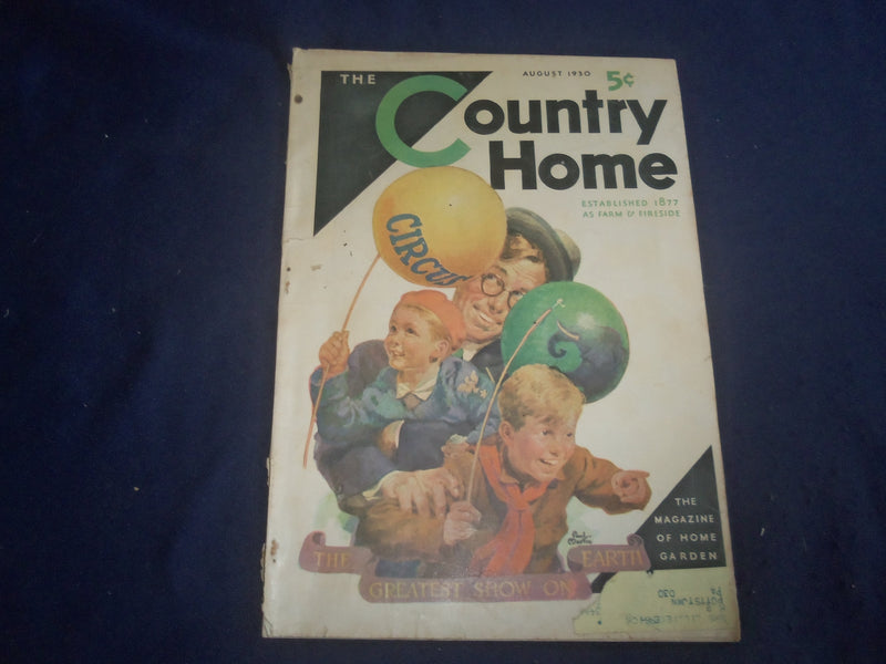 1930 COUNTRY HOME MAGAZINE - THE GREATEST SHO ON EARTH - B 4164M