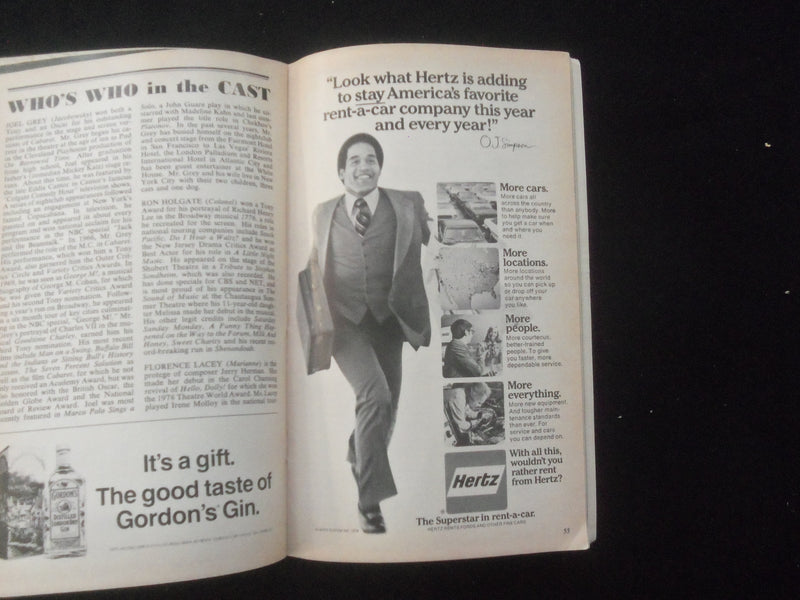 1978 THE GRAND TOUR PLAYBILL - 4 SIGNATURES - J 8203