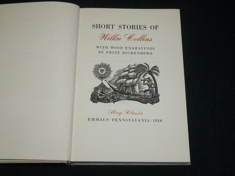 1950 SHORT STORIES OF WILKIE COLLINS HARDCOVER BOOK - LIMITED EDITION - KD 6586