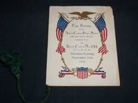 1914 ALFRED CRAMER PUBLIC SCHOOL FLAG RAISING BOOK - CAMDEN NEW JERSEY - J 8522