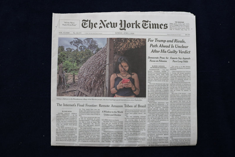 2024 JUNE 2 NEW YORK TIMES- FOR TRUMP/RIVALS, PATH AHEAD IS UNCLEAR AFTER GUILTY