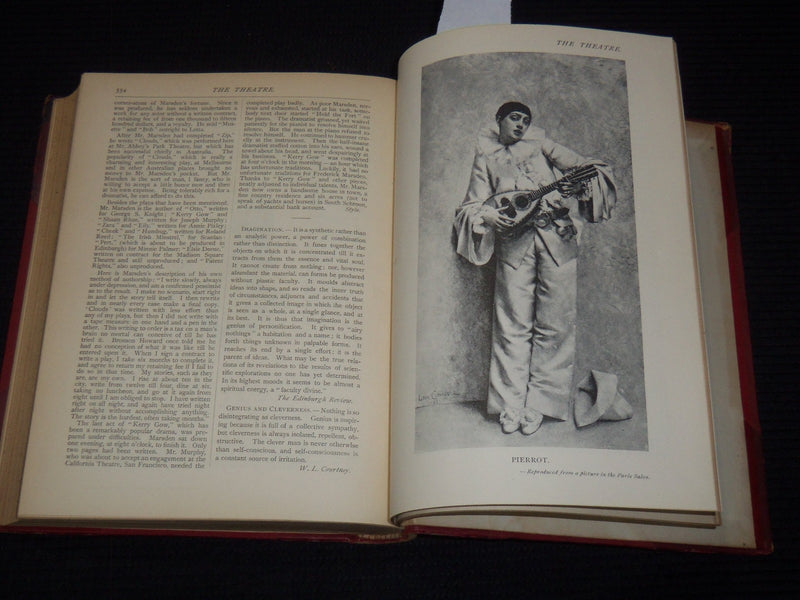 1886 MARCH-SEPTEMBER THE THEATRE ILLUSTRATED MAGAZINE BOUND VOLUME - KD 3806O