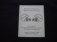 1995 NOV 25 NCAA DIV. III PLAYOFFS WHEATON COLLEGE VS MOUNT UNION COLL - J 8342