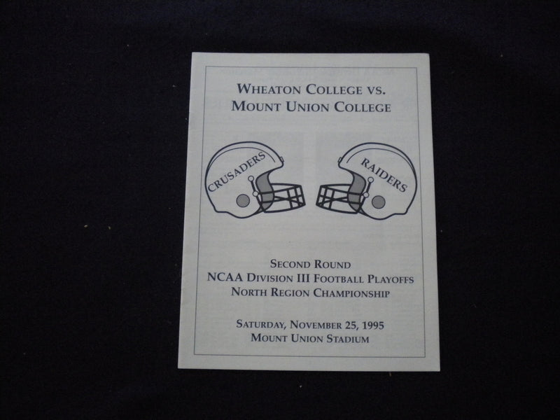 1995 NOV 25 NCAA DIV. III PLAYOFFS WHEATON COLLEGE VS MOUNT UNION COLL - J 8342