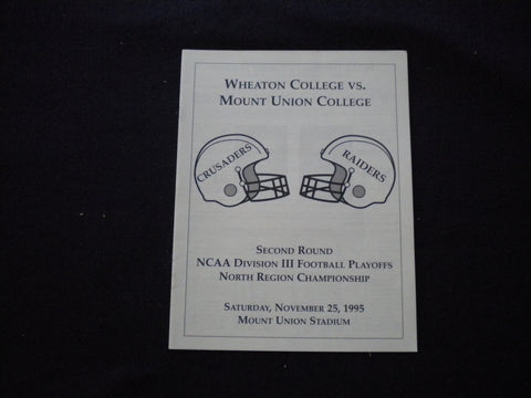 1995 NOV 25 NCAA DIV. III PLAYOFFS WHEATON COLLEGE VS MOUNT UNION COLL - J 8342