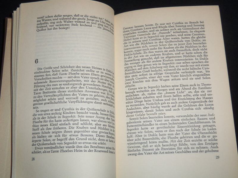 1948 SOLON DER QUAKER GERMAN BOOK BY THEODORE DREISER - KD 5633M
