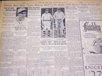 1931 JUNE 29 NEW YORK TIMES - RUTH'S 17TH HOMER HELPS YANKS WIN - NT 5008