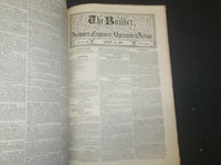 1861 AUGUST THE BUILDER ARCHITECT MAGAZINE - 5 ISSUES - ILLUSTRATIONS - ST 416M