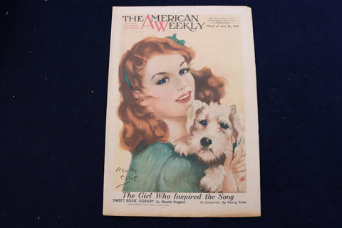 1949 JUNE 26 AMERICAN WEEKLY MAGAZINE - SWEET ROSIE O'GRADY COVER - E 22650