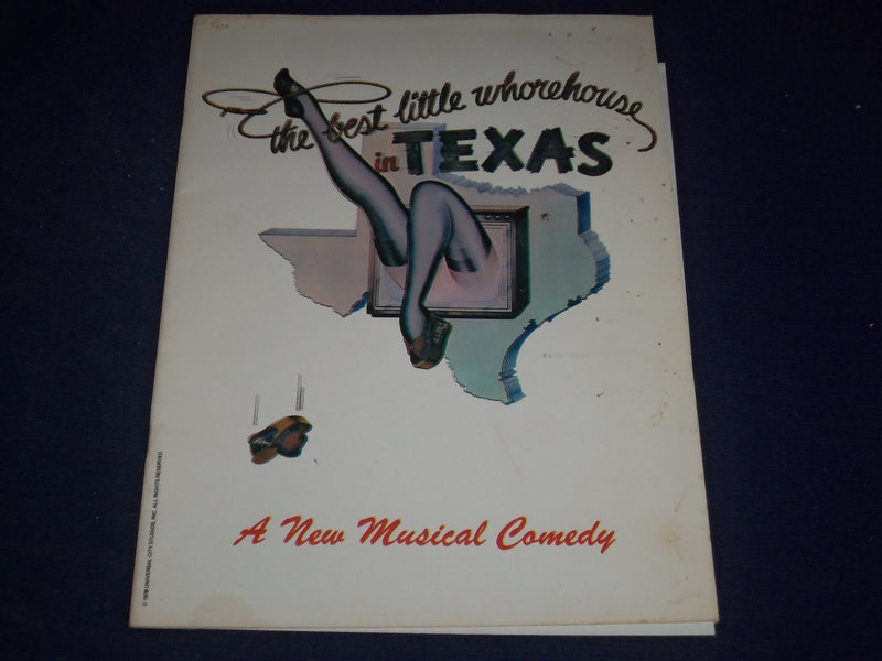 1978 BEST LITTLE WHOREHOUSE IN TEXAS MUSICAL PROGRAM STARRING GIL ROGERS - J 417