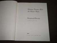 1991 MATISSE PICASSO MIRO AS I KNEW THEM CATALOG BY ROSAMOND BERNIER - KD 5078