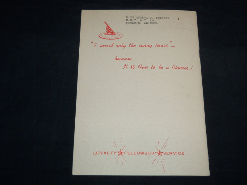 1956 MOUNTAIN STATES PIONEER TRAIL QUARTERLY - FREDERICK H. REID - J 8581