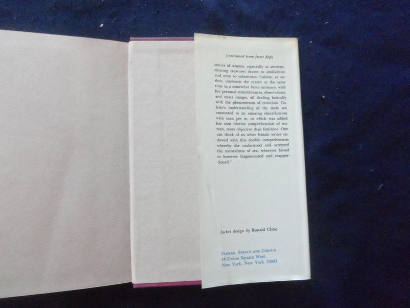 1967 COLETTE THE PURE & THE IMPURE HARDCOVER BOOK INTRO BY JANET FLANNER-KD 8238