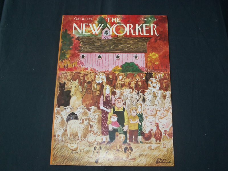 1979 OCTOBER 8 NEW YORKER MAGAZINE FRONT COVER ONLY - GREAT ART FOR FRAMING
