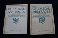 1953 CHEMICAL ABSTRACTS SEMI-MONTHLY MAGAZINE-LOT OF 21 -VOL. 47 #S 2-22 -O 3377