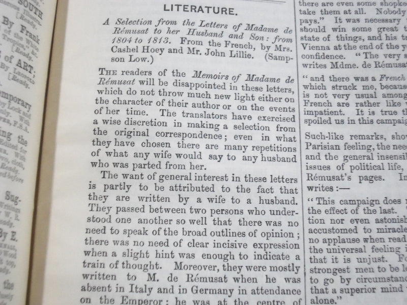 1881 THE ACADEMY WEEKLY REVIEW OF LITERATURE LOT OF 51 ISSUES - LONDON - O 2380