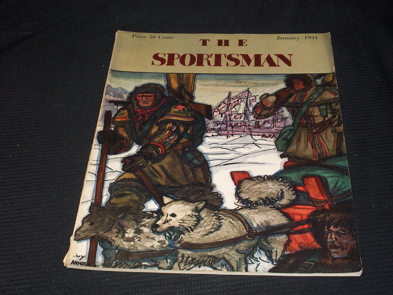 1931 JANUARY THE SPORTSMAN MAGAZINE NICE COVER & INSIDE SPORTS - E 4307