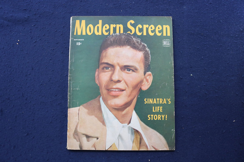 1944 SEPTEMBER MODERN SCREEN MAGAZINE - FRANK SINATRA COVER - E 17261