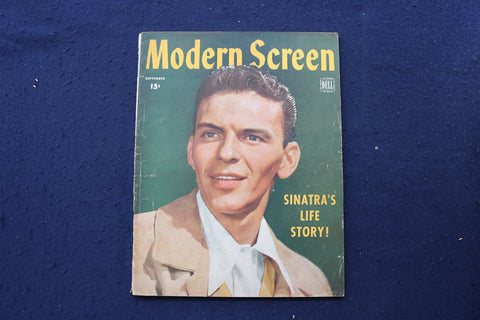 1944 SEPTEMBER MODERN SCREEN MAGAZINE - FRANK SINATRA COVER - E 17261