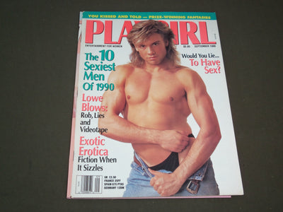 1990 SEPTEMBER PLAYGIRL MAGAZINE - MATTHEW BOARDMAN - SP 9328