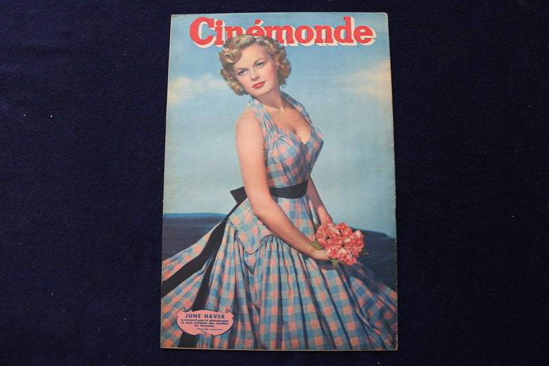 1947 MAY 27 CINEMONDE MAGAZINE - MICHELE MORGAN - JUNE HAVER COVER - E 23920