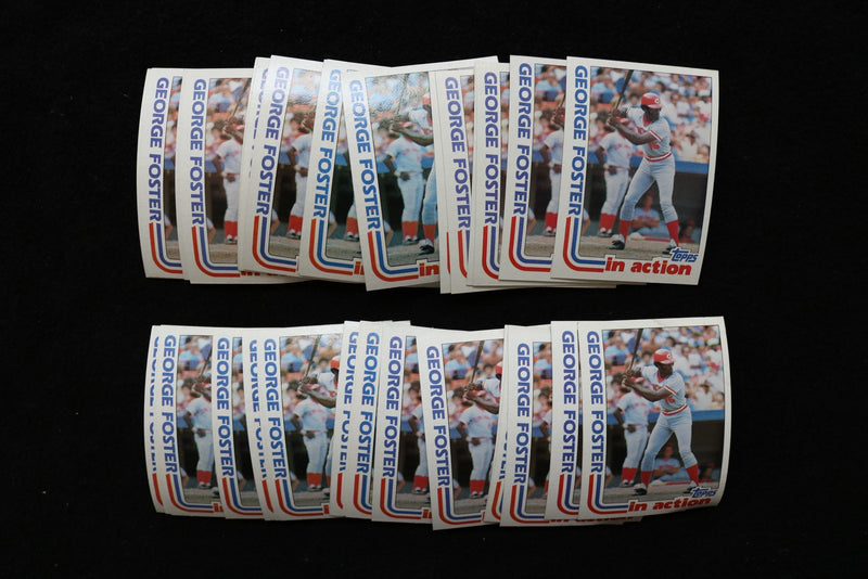 GEORGE FOSTER IN ACTION 1982 TOPPS BASEBALL CARDS-#701- NM-MT - LOT OF 33 - #145