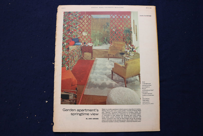 1966 MAY 8 SUNDAY NEWS COLOROTO MAGAZINE - DEBBIE REYNOLDS - BASEBALL - E 23218