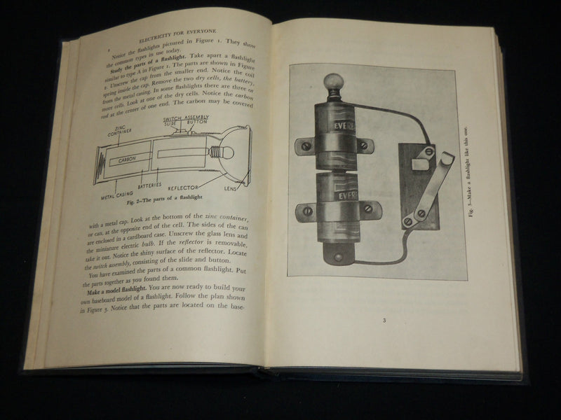 1943 ELECTRICITY FOR EVERYONE HARDCOVER BOOK BY LUNY & WYMAN - KD 6372