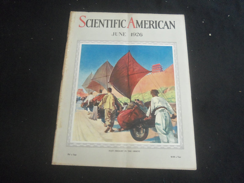 1926 JUNE SCIENTIFIC AMERICAN MAGAZINE - FAST FREIGHT IN THE ORIENT - B 5535Z