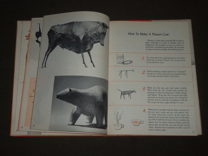 1956 CLAY WOOD AND WIRE HOW TO DO IT BOOK BY HARVEY WEISS - SCULPTURE - KD 4952