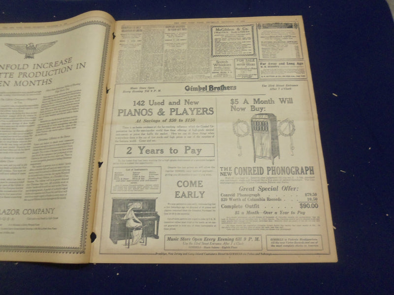 1918 DECEMBER 19 NEW YORK TIMES - WILSON TO PROLONG STAY ABROAD - NT 9182