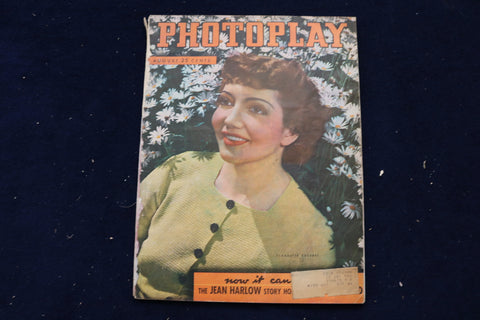 1937 AUGUST PHOTOPLAY MAGAZINE - CLAUDETTE COLBERT COVER - E 17902