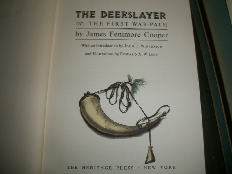 1961 DEERSLAYER BOOK BY JAMES FENNIMORE COOPER WITH SLIP CASE - KD 604
