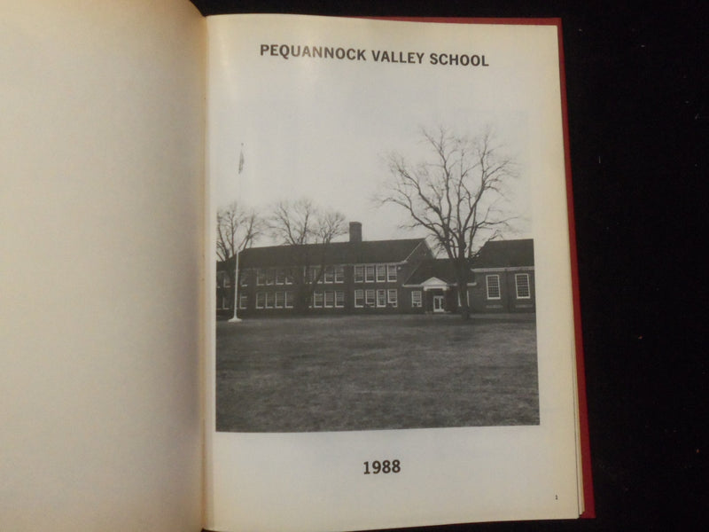 1988 IMPRESSIONS PEQUANNOCK VALLEY SCHOOL YEARBOOK- POMPTON PLAINS, NJ - YB 3166