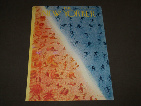 1954 FEBRUARY 27 NEW YORKER MAGAZINE FRONT COVER ONLY - GREAT ART FOR FRAMING