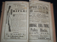 1867 WORCESTER DIRECTORY BY HENRY J. HOWLAND - MAP - KD 81W