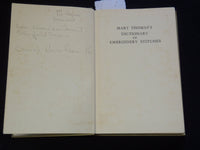 1959 MARY THOMAS'S DICTIONARY OF EMBROIDERY STITCHES BOOK - KD 4270C
