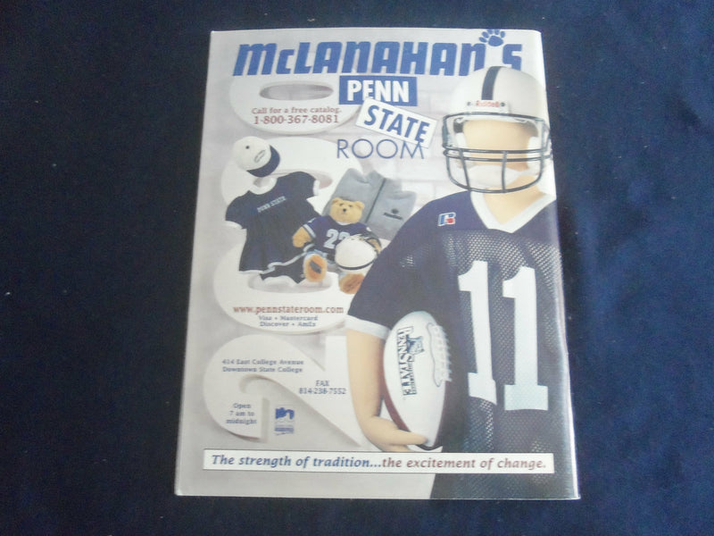 1999 SEPEMBER 25 FOOTBALL PROGRAM - PENN STATE UNIV VS INDIANA UNIV - SP 1215S