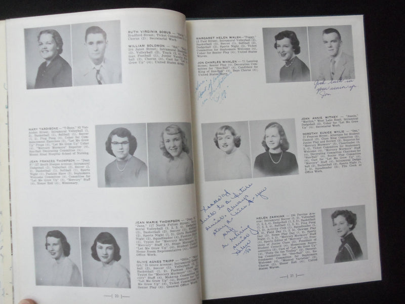 1954 THE MERCURY CENTRAL HIGH SCHOOL YEARBOOK - AUBURN, NEW YORK - YB 3195