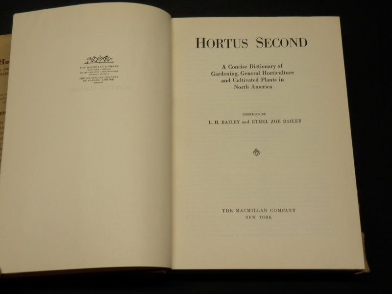 1956 HORTUS SECOND - DICTIONARY OF GARDENING & HORTICULTURE BOOK - KD 2756F